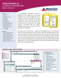 Thumbnail of document Data Sheet - TransiTemp-EC Data Logger